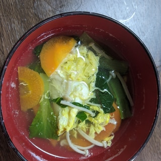 野菜と卵のスープ